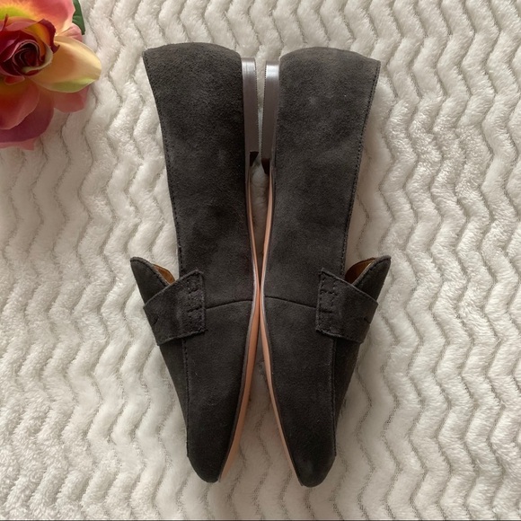 J.Crew Factory Gray Suede Leather Loafers Sz 7 - Picture 4 of 12